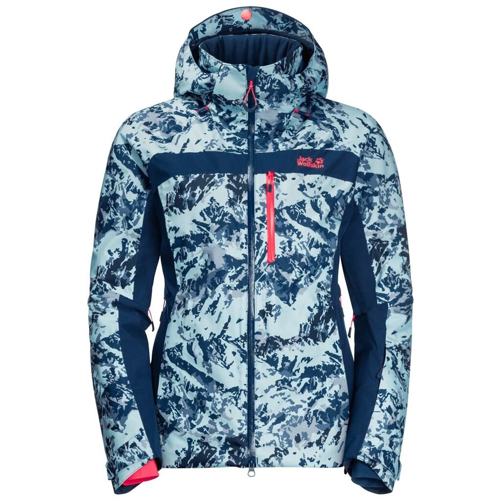 Chaquetas De Esquí Jack Wolfskin Panorama Peak Mujer Azules | UH9762503