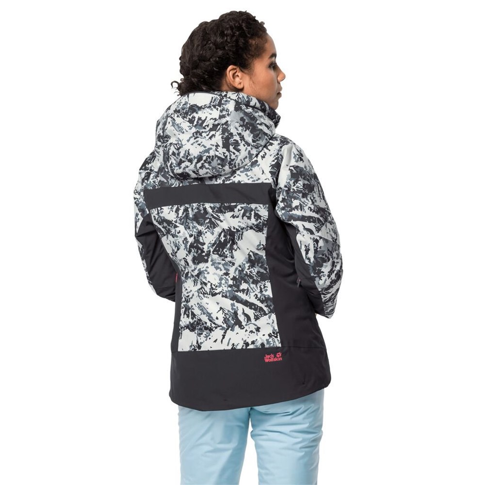 Chaquetas De Esquí Jack Wolfskin Panorama Peak Mujer Black/White | DQ3965078