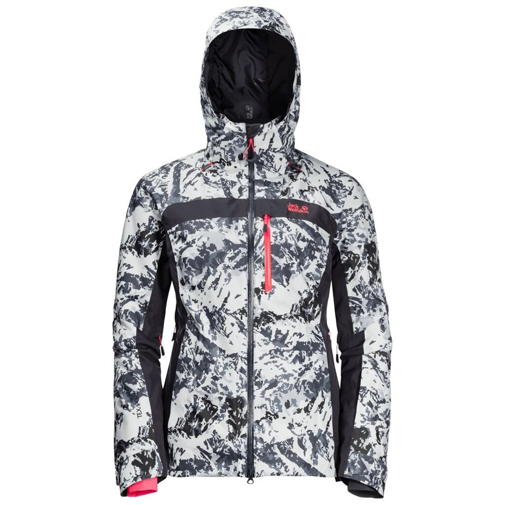 Chaquetas De Esquí Jack Wolfskin Panorama Peak Mujer Black/White | DQ3965078