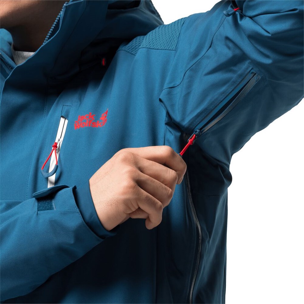 Chaquetas De Esquí Jack Wolfskin Snow Summit Hombre Azules | KF1378206