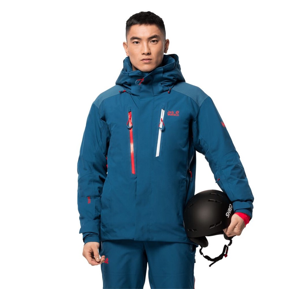 Chaquetas De Esquí Jack Wolfskin Snow Summit Hombre Azules | KF1378206