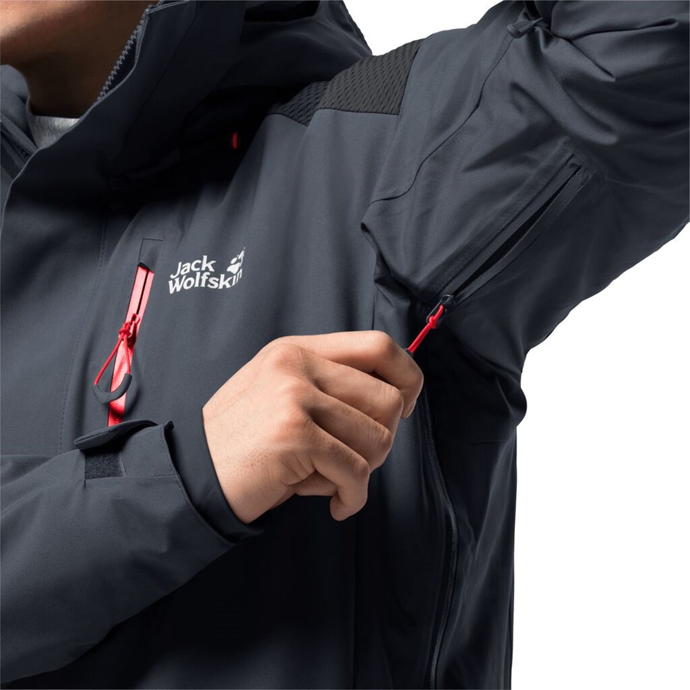 Chaquetas De Esquí Jack Wolfskin Snow Summit Hombre Anthracite | RF6829147