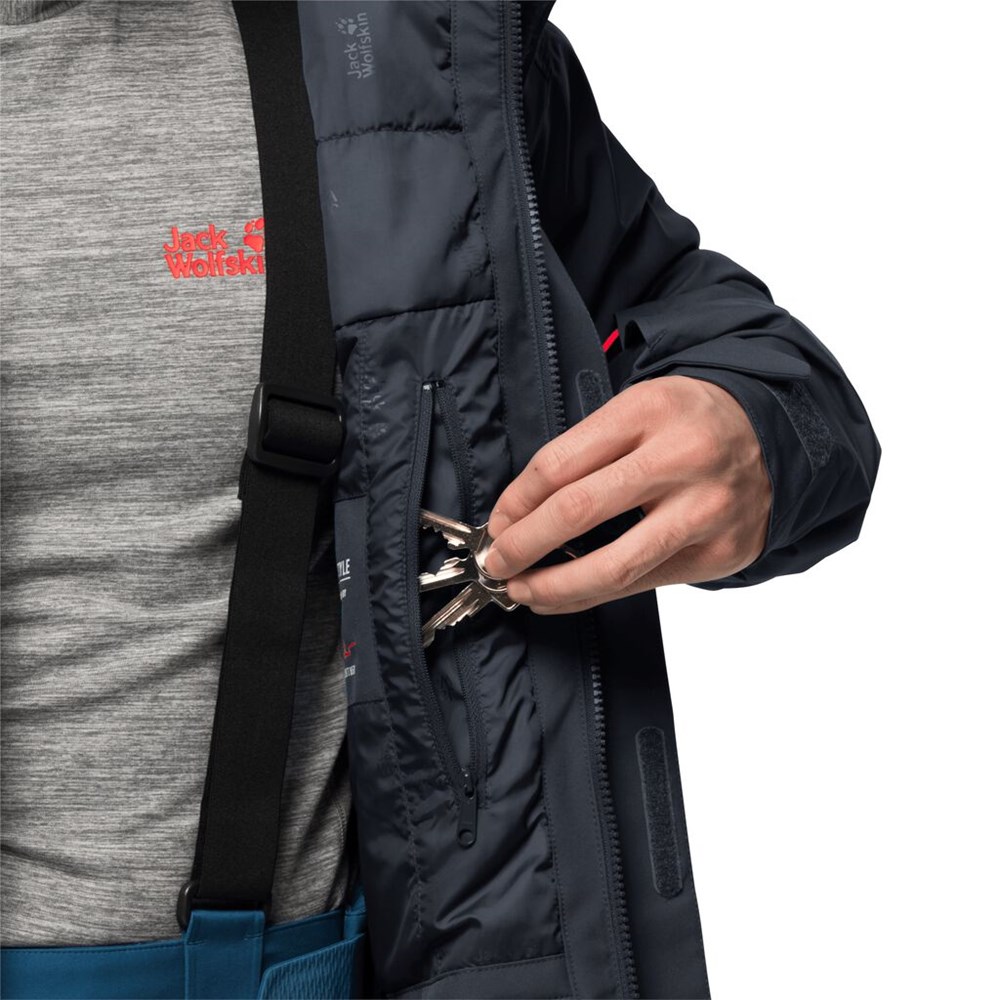 Chaquetas De Esquí Jack Wolfskin Snow Summit Hombre Anthracite | RF6829147