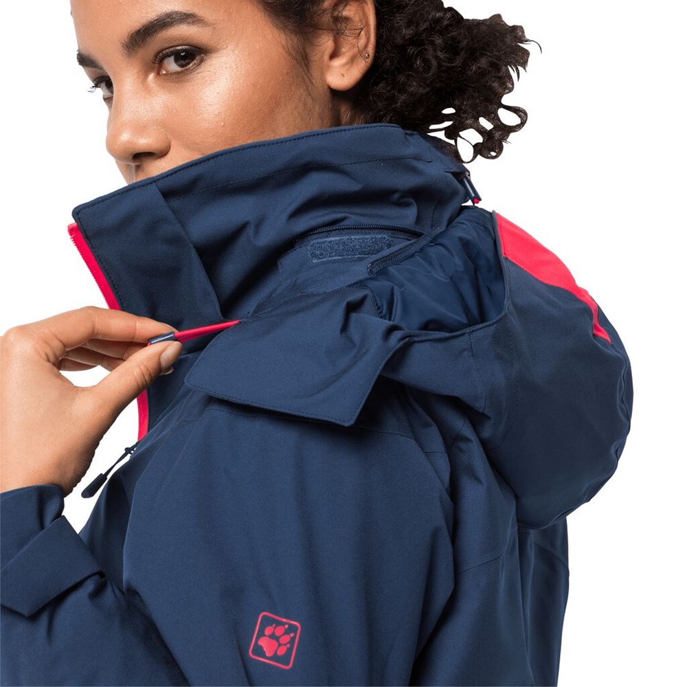 Chaquetas De Esquí Jack Wolfskin Snow Summit Mujer Azules Oscuro | ZI9754280