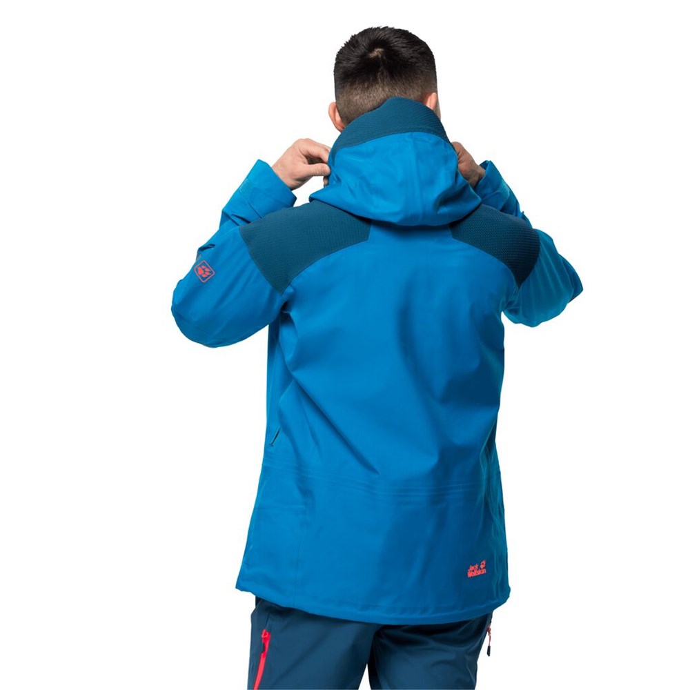 Chaquetas De Esquí Jack Wolfskin Solitude Mountain Hombre Azules | XM0347192