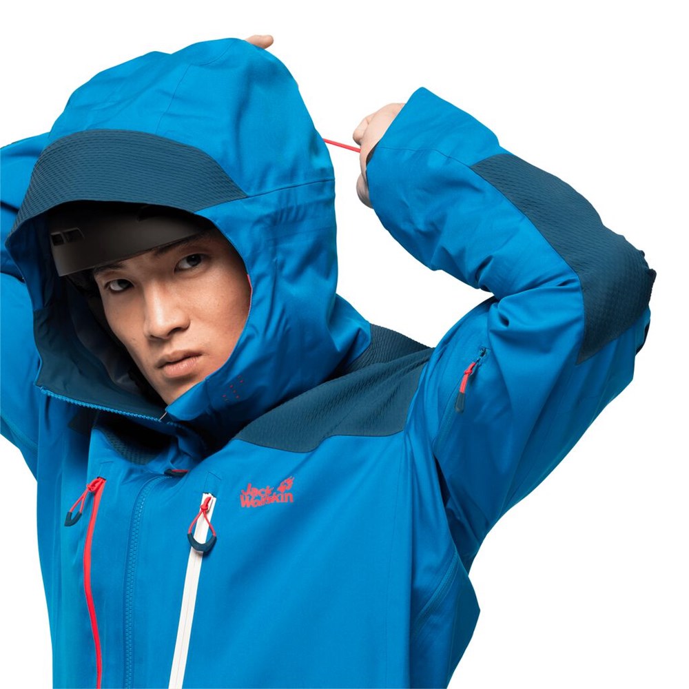 Chaquetas De Esquí Jack Wolfskin Solitude Mountain Hombre Azules | XM0347192