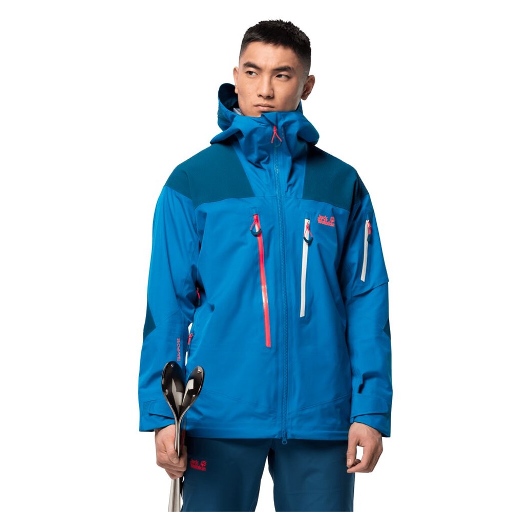 Chaquetas De Esquí Jack Wolfskin Solitude Mountain Hombre Azules | XM0347192