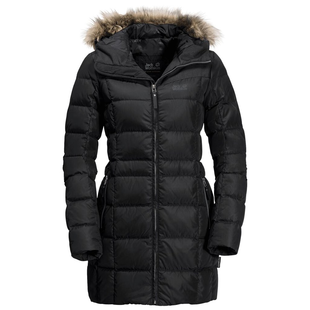 Chaquetas De Invierno Jack Wolfskin Baffin Island Mujer Negros | DX1746258