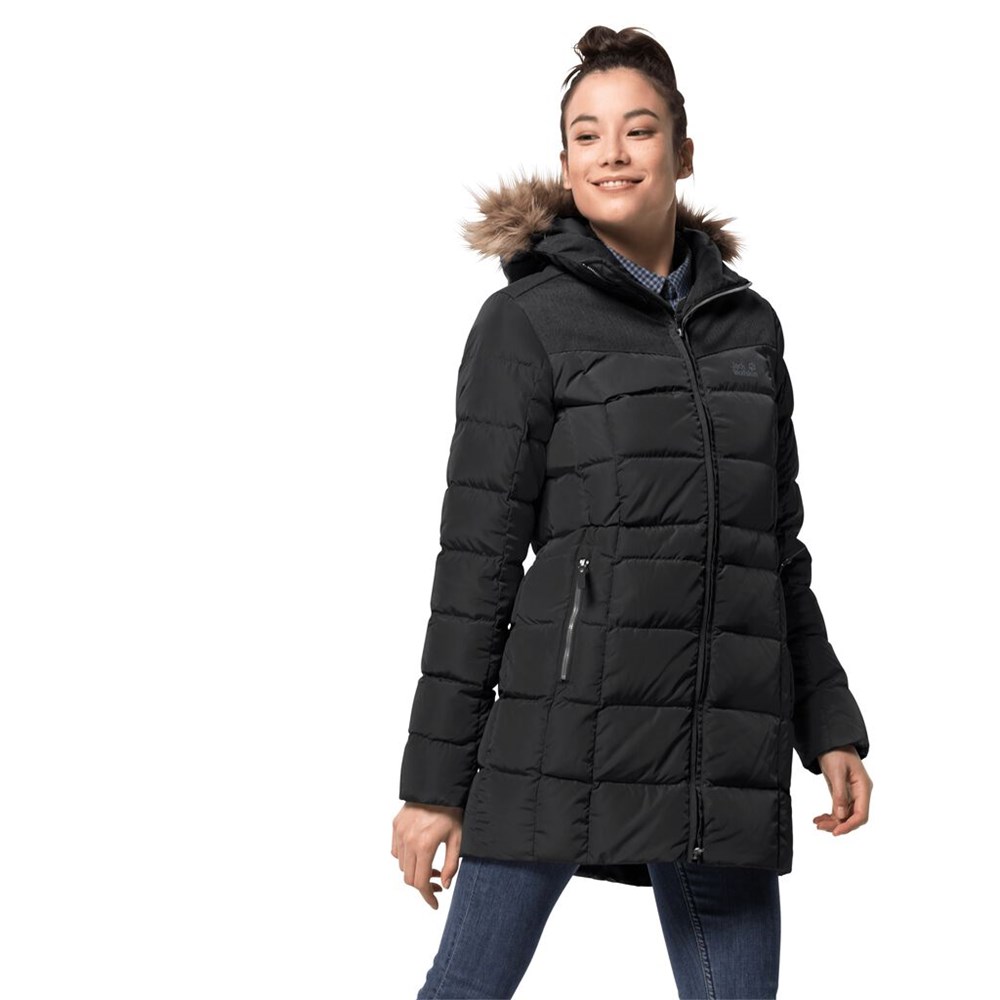 Chaquetas De Invierno Jack Wolfskin Baffin Island Mujer Negros | DX1746258