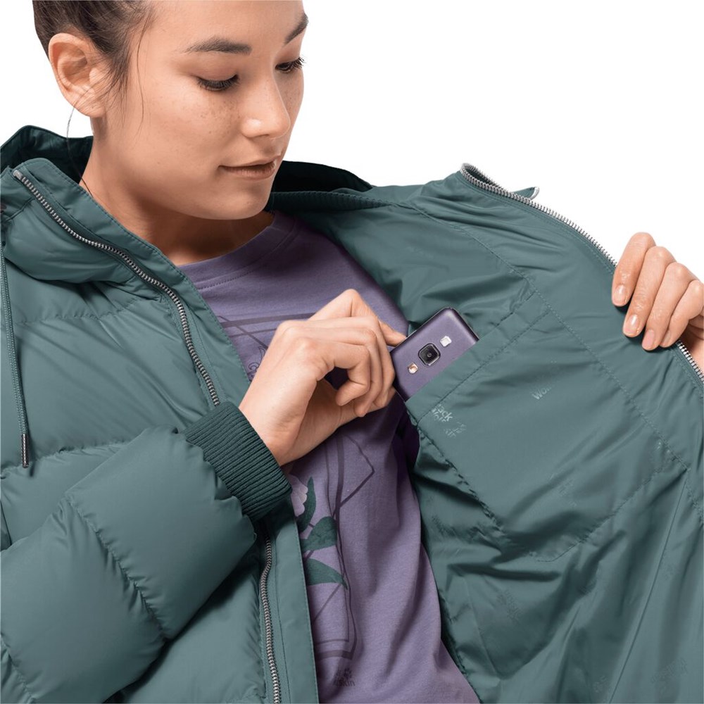 Chaquetas De Invierno Jack Wolfskin Crystal Palace Mujer Verdes Claro | FR2835479