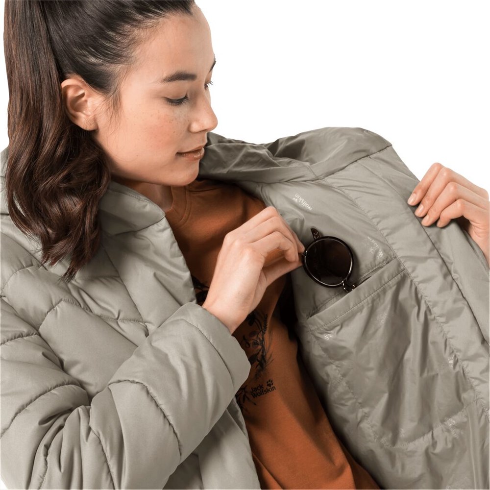 Chaquetas De Invierno Jack Wolfskin Kyoto Mujer Grises | IB2568709