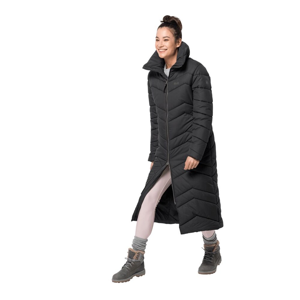 Chaquetas De Invierno Jack Wolfskin Kyoto Long Mujer Negros | OA7513629