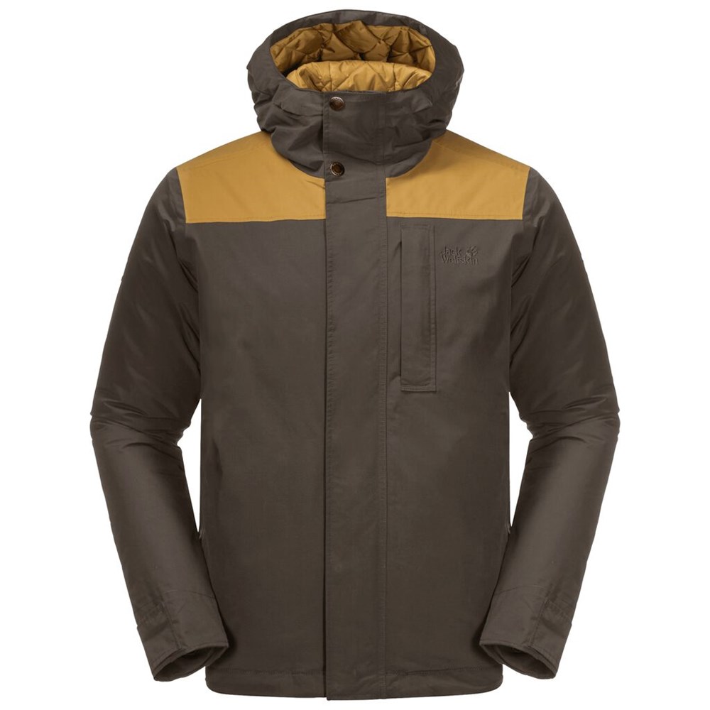 Chaquetas De Invierno Jack Wolfskin Oakwood Hombre Grises Marrom | NC7502189