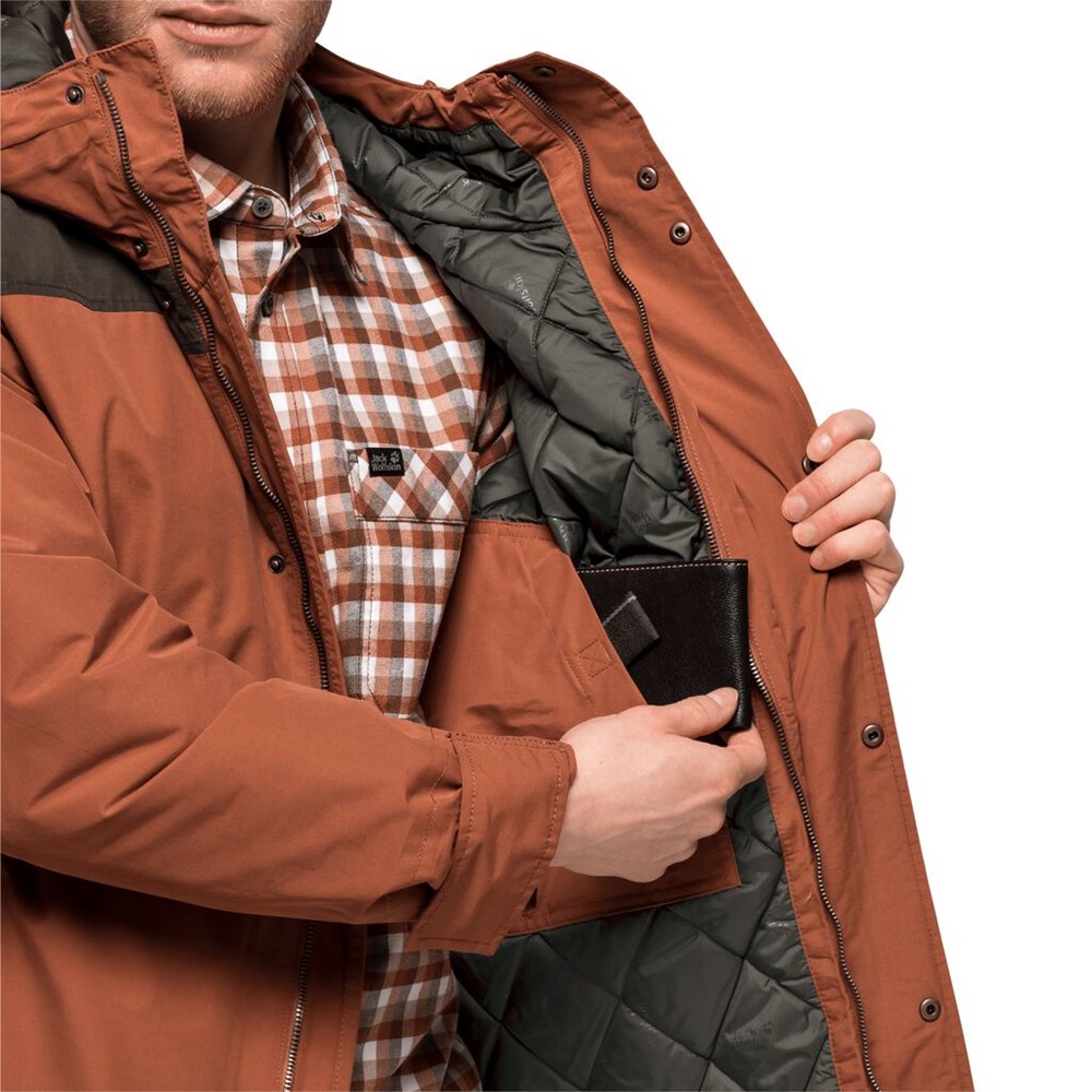 Chaquetas De Invierno Jack Wolfskin Oakwood Hombre Cobra | PK1967085