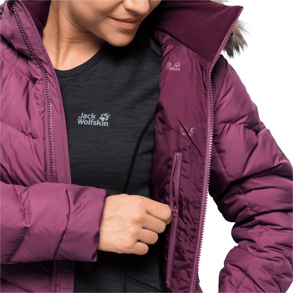 Chaquetas De Invierno Jack Wolfskin Selenium Bay Mujer Morados | MX0387412