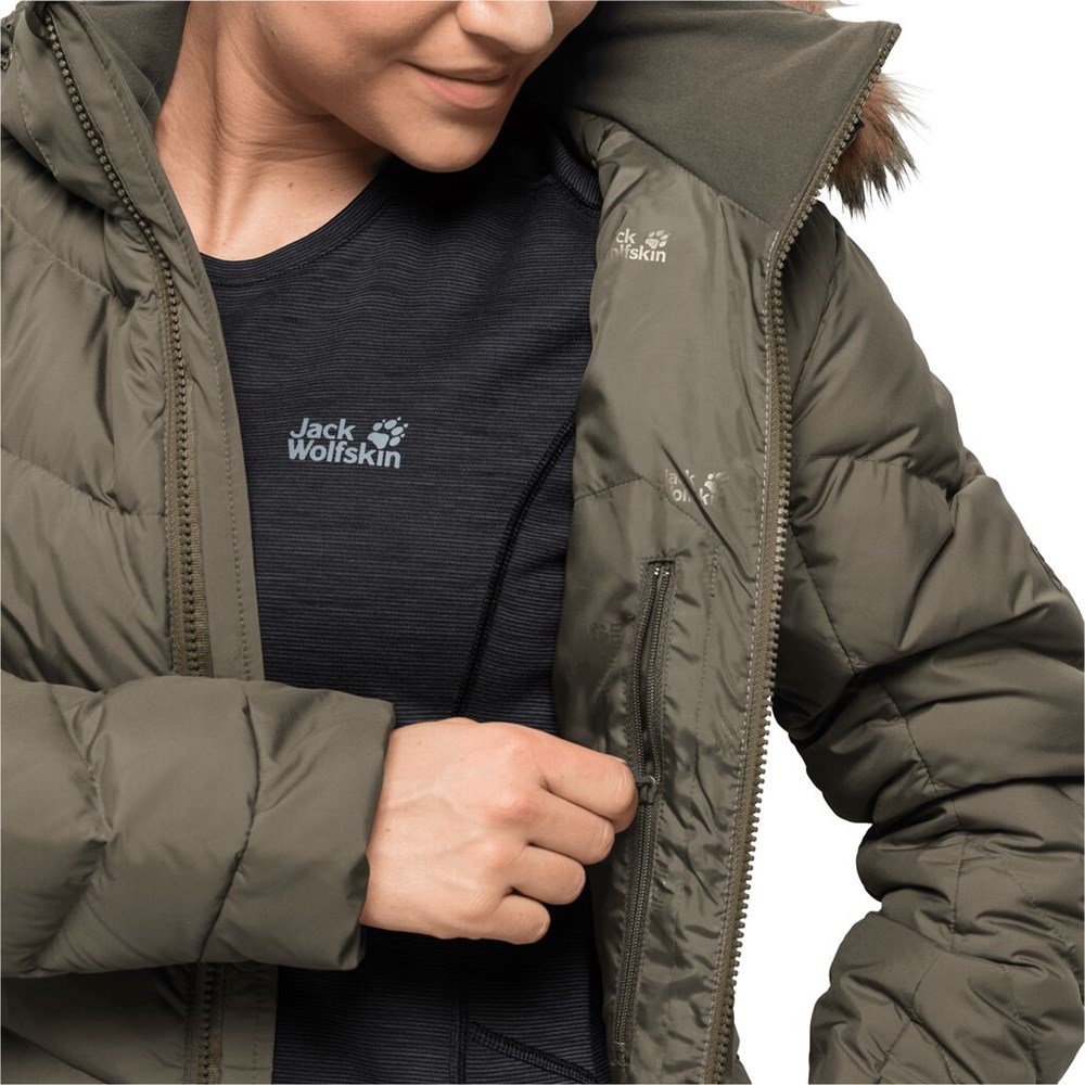 Chaquetas De Invierno Jack Wolfskin Selenium Bay Mujer Grises | HL1845073