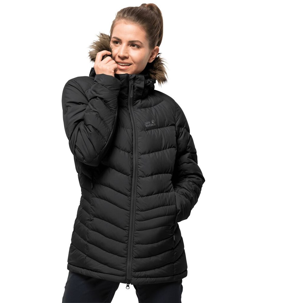 Chaquetas De Invierno Jack Wolfskin Selenium Bay Mujer Negros | GU4658901