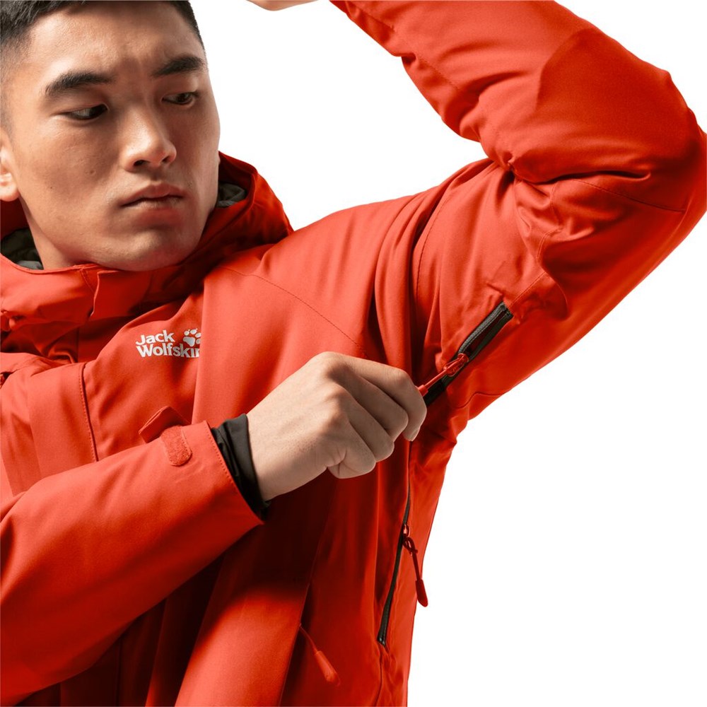 Chaquetas De Invierno Jack Wolfskin Troposphere Hombre Rojos | KW4372015