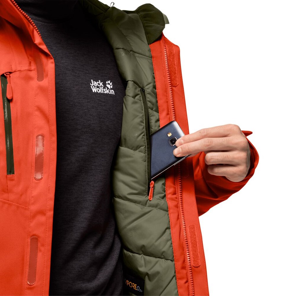 Chaquetas De Invierno Jack Wolfskin Troposphere Hombre Rojos | KW4372015