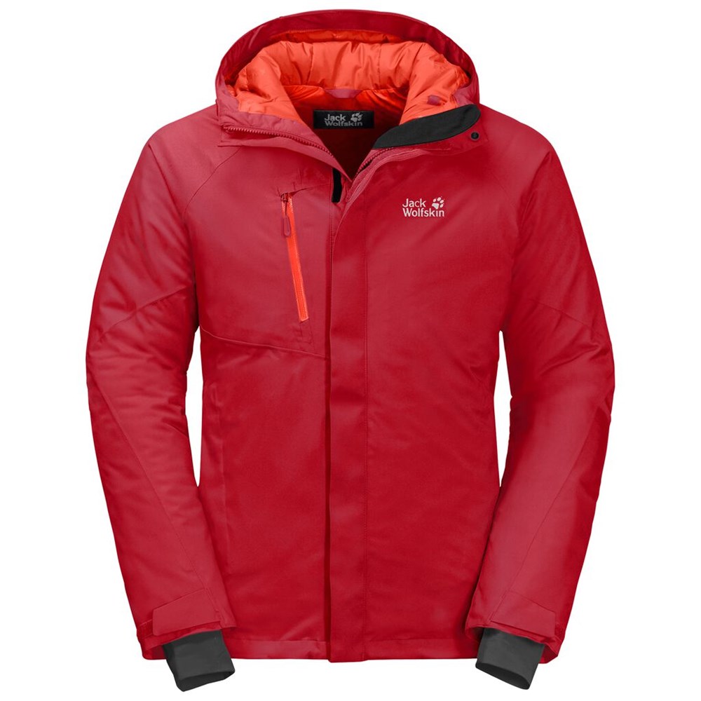 Chaquetas De Invierno Jack Wolfskin Troposphere Hombre Rojos | LZ0185426