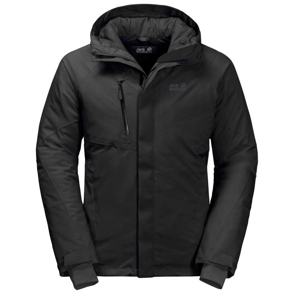 Chaquetas De Invierno Jack Wolfskin Troposphere Hombre Negros | JM0871239