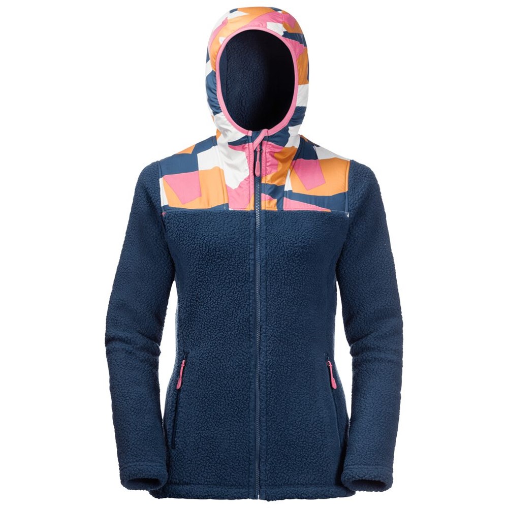 Chaquetas De Lana Jack Wolfskin 365 Hideaway Fleece Mujer Azules Oscuro | EZ6374015