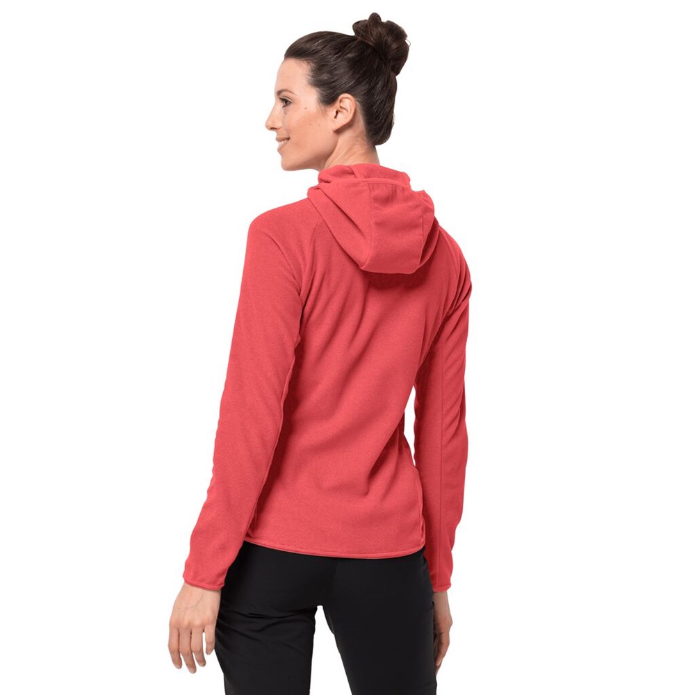 Chaquetas De Lana Jack Wolfskin Arco Mujer Rojos | CF7361598