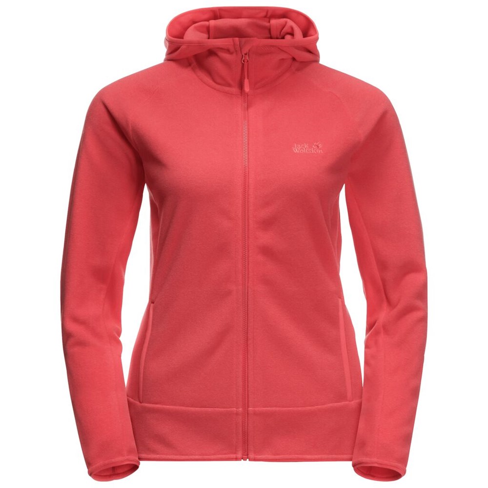 Chaquetas De Lana Jack Wolfskin Arco Mujer Rojos | CF7361598