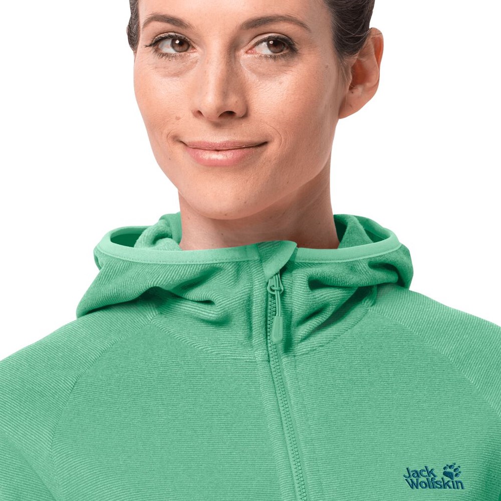 Chaquetas De Lana Jack Wolfskin Arco Mujer Verdes | DX5384702