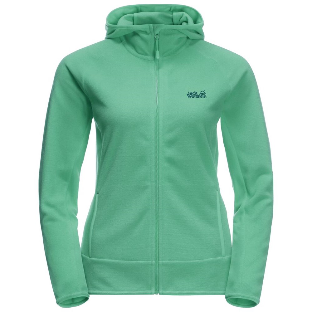 Chaquetas De Lana Jack Wolfskin Arco Mujer Verdes | DX5384702