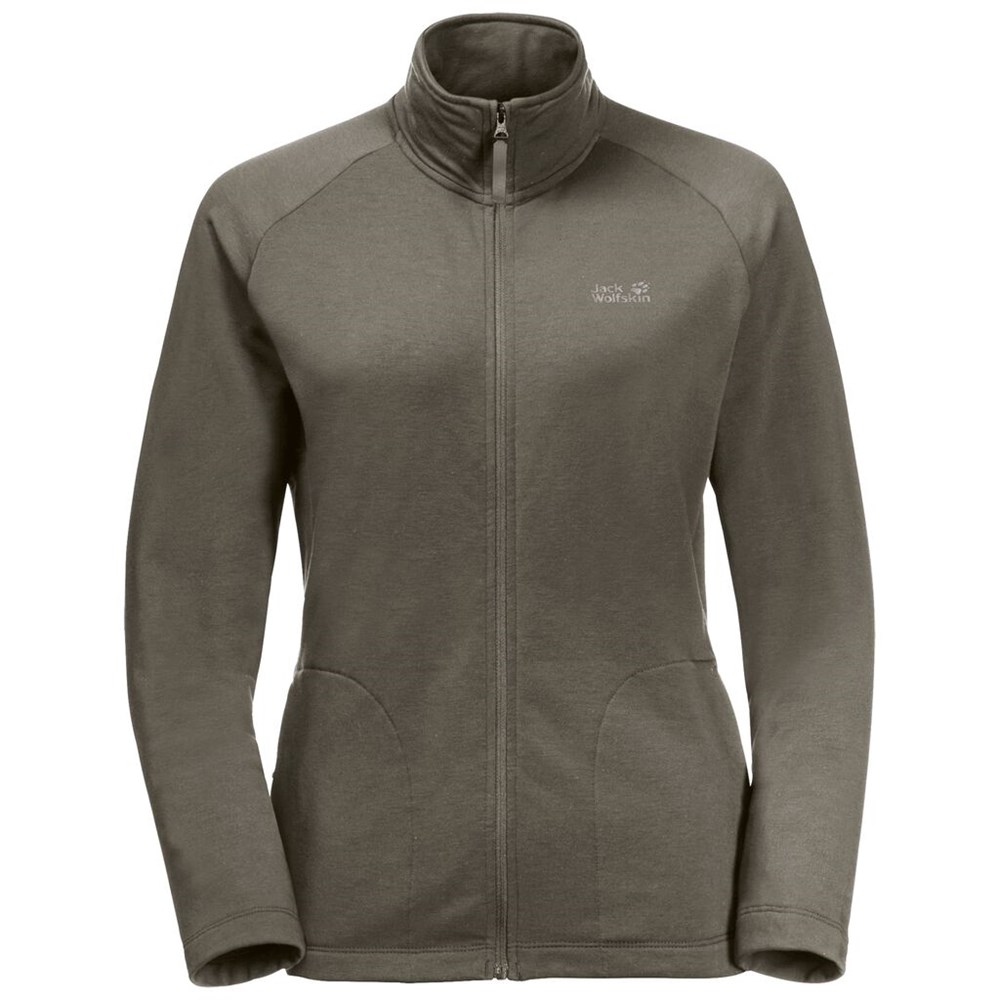 Chaquetas De Lana Jack Wolfskin Jwp Midlayer Mujer Grises | CK1345928