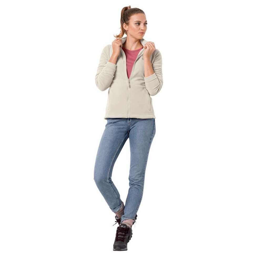 Chaquetas De Lana Jack Wolfskin Kiruna Mujer Blancos | MB7815490