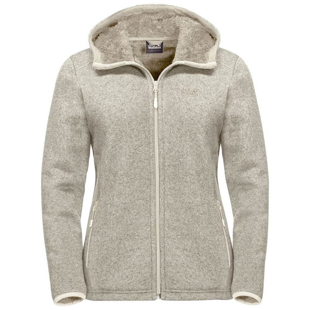 Chaquetas De Lana Jack Wolfskin Lakeland Mujer Blancos | FT2750681