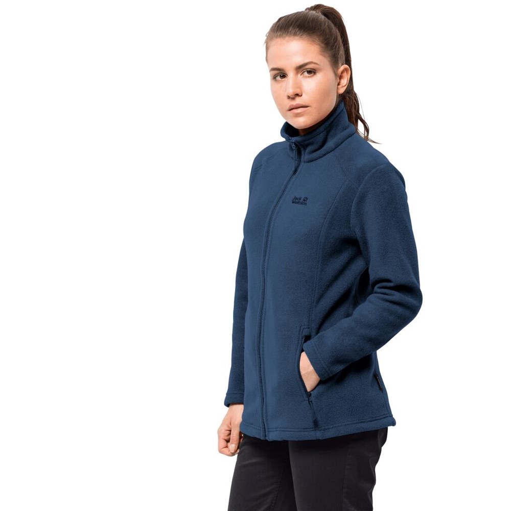 Chaquetas De Lana Jack Wolfskin Midnight Moon Mujer Azules Oscuro | BT0916278