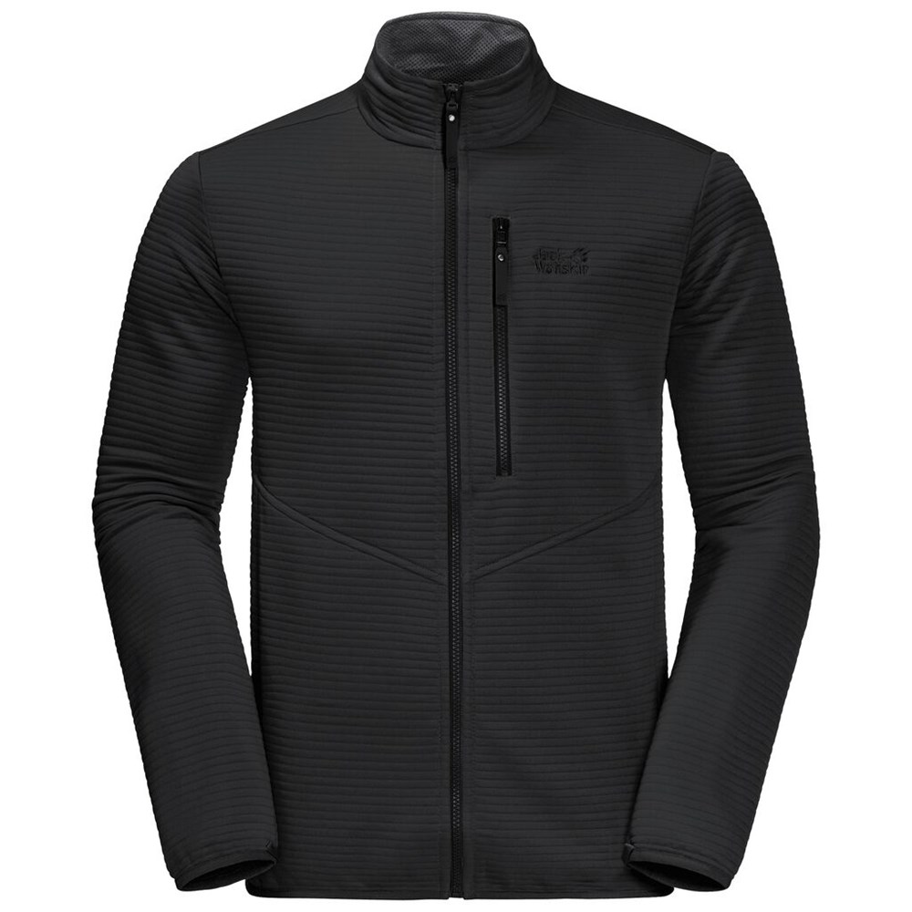 Chaquetas De Lana Jack Wolfskin Modesto Hombre Negros | HD3610547