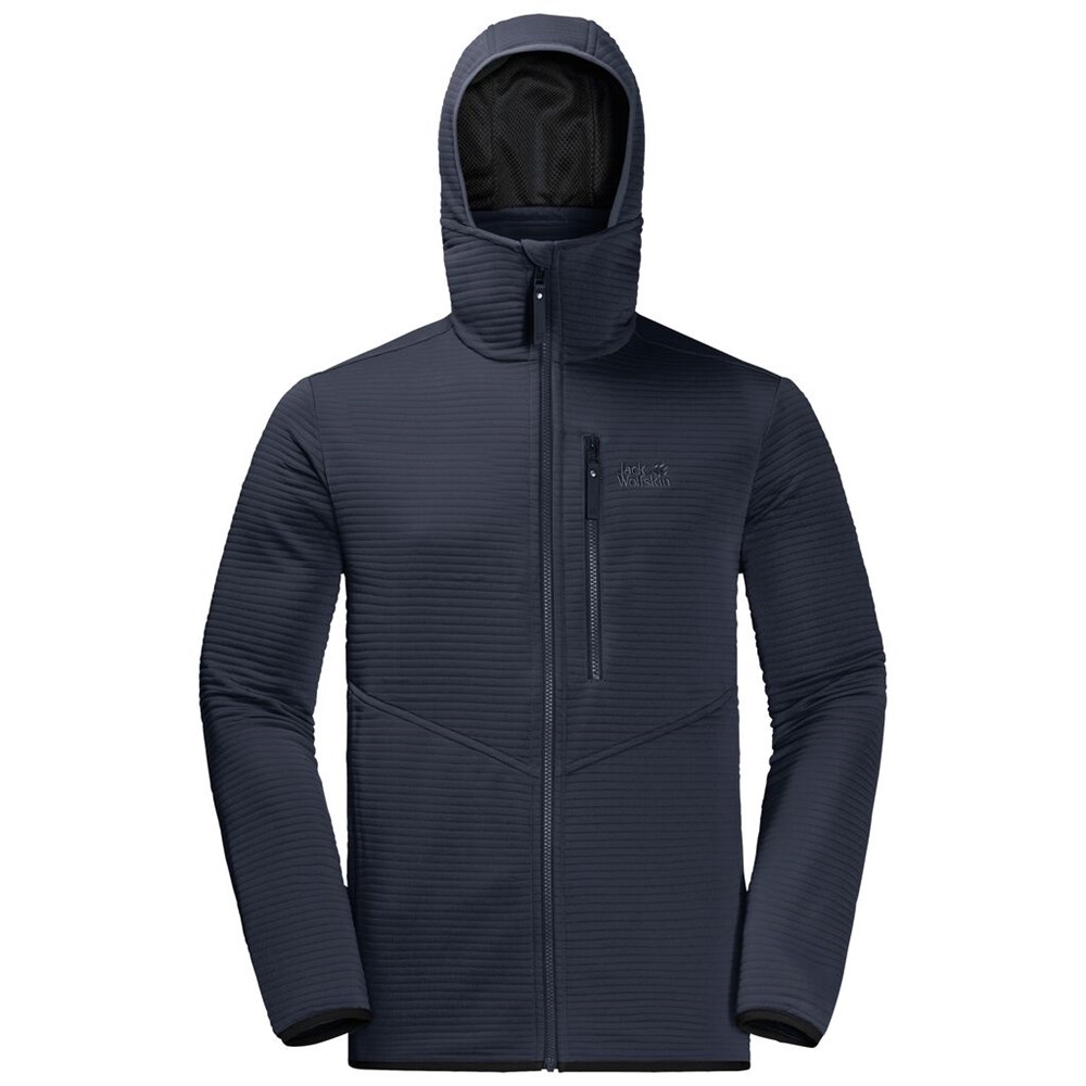 Chaquetas De Lana Jack Wolfskin Modesto Hooded Hombre Azules | FE0316847