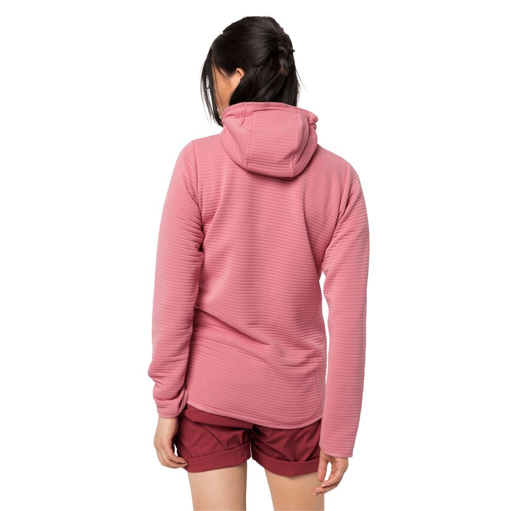 Chaquetas De Lana Jack Wolfskin Modesto Hooded Mujer Rosas | LX1406278