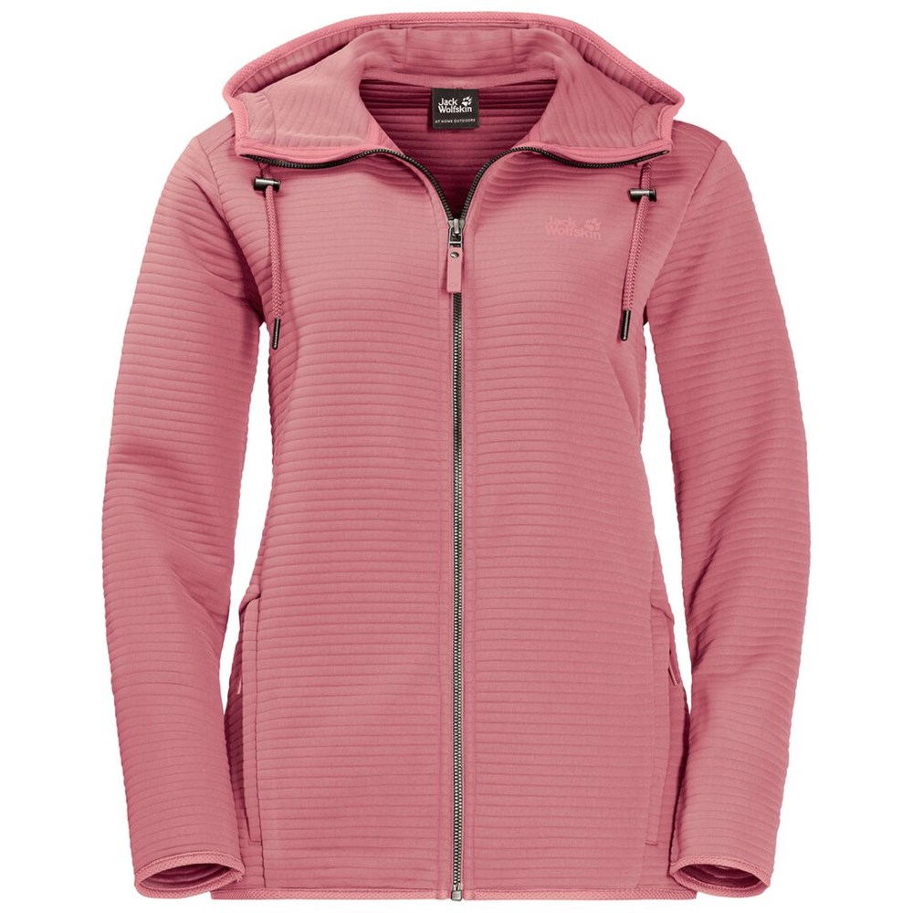 Chaquetas De Lana Jack Wolfskin Modesto Hooded Mujer Rosas | LX1406278