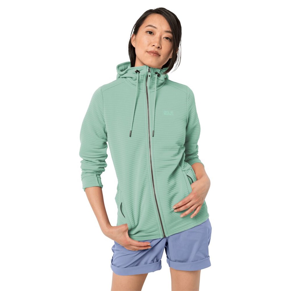 Chaquetas De Lana Jack Wolfskin Modesto Hooded Mujer Azules | KW8356791