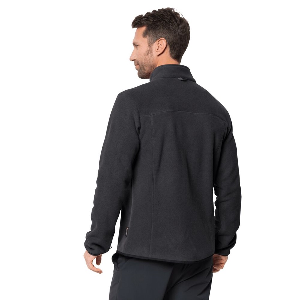 Chaquetas De Lana Jack Wolfskin Moonshine Altis Hombre Negros | FJ4791536