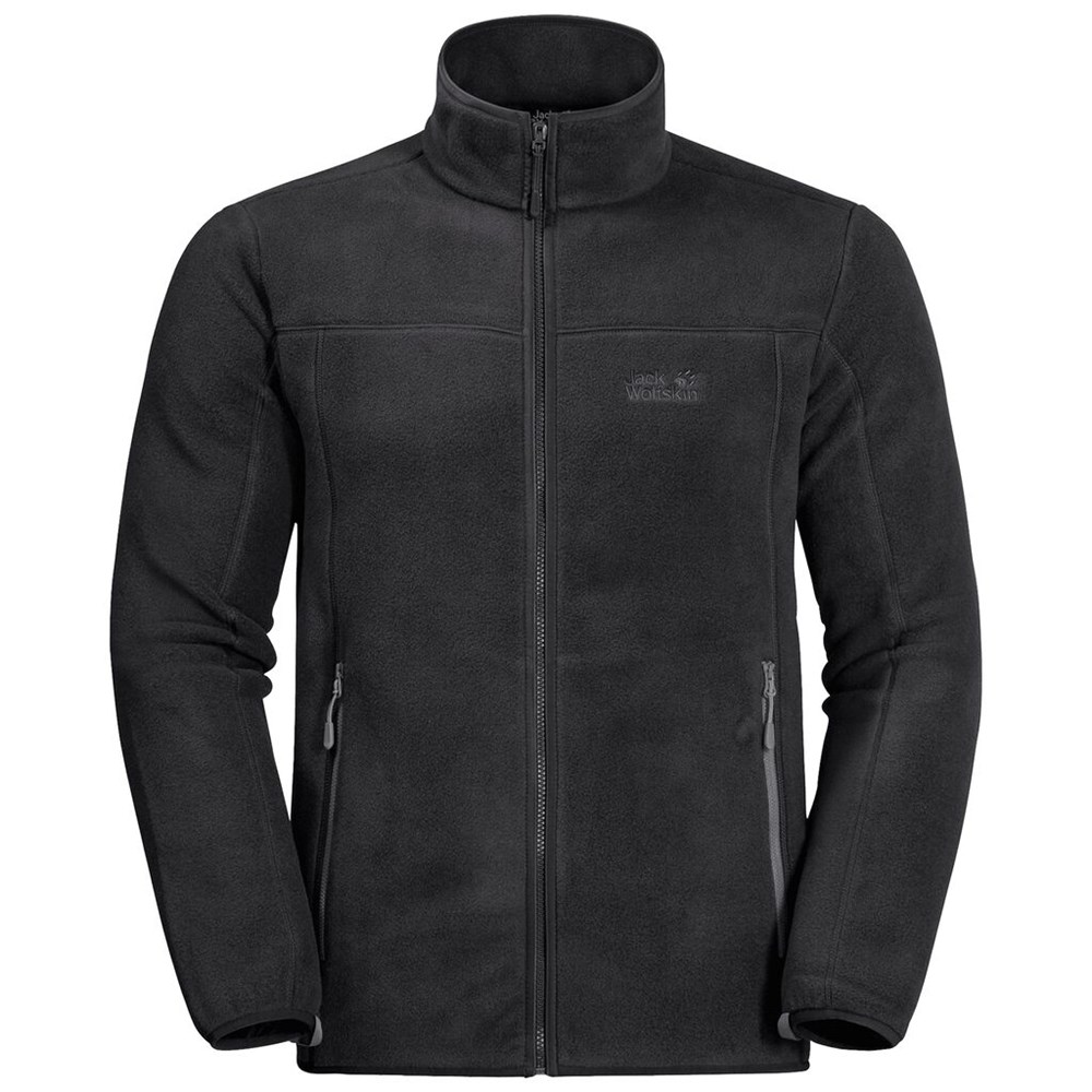 Chaquetas De Lana Jack Wolfskin Moonshine Altis Hombre Negros | FJ4791536