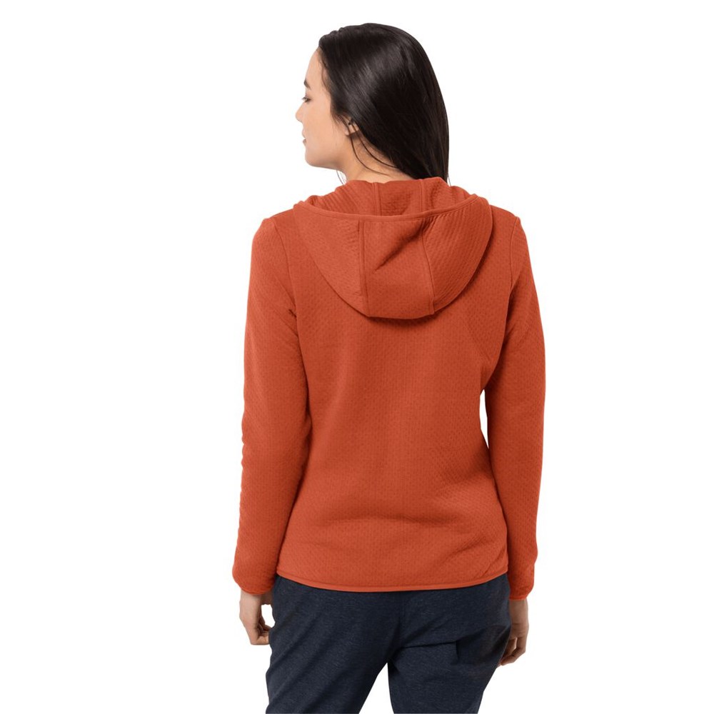 Chaquetas De Lana Jack Wolfskin Natori Hooded Mujer Naranjas | KE3027845