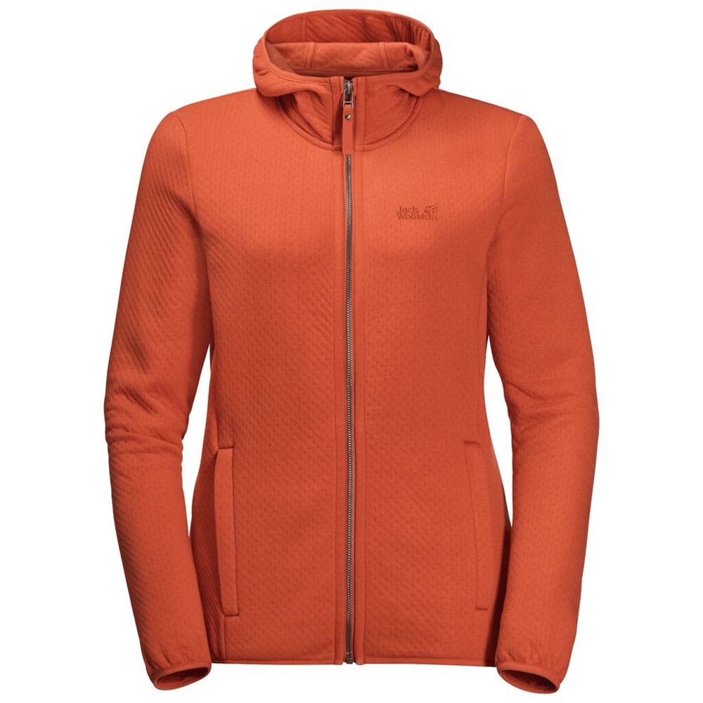 Chaquetas De Lana Jack Wolfskin Natori Hooded Mujer Naranjas | KE3027845