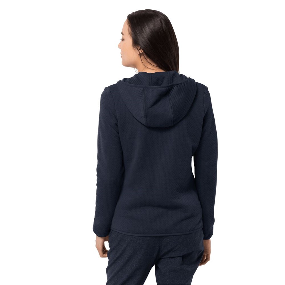 Chaquetas De Lana Jack Wolfskin Natori Hooded Mujer Azules | NP7315849