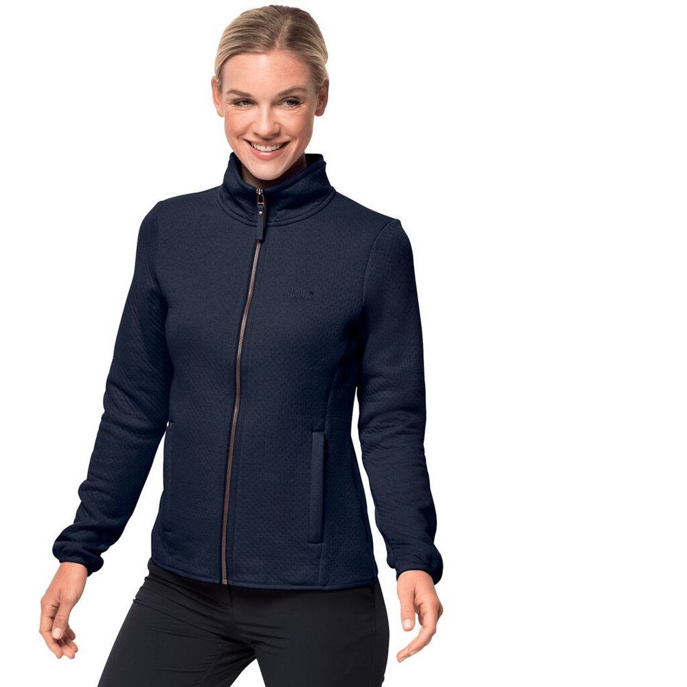 Chaquetas De Lana Jack Wolfskin Natori Mujer Azules | DL1463085