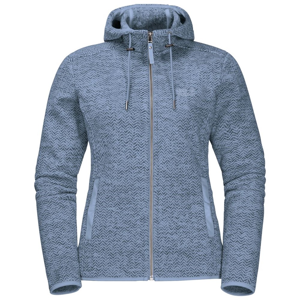 Chaquetas De Lana Jack Wolfskin Patan Hooded Mujer Azules Azules | QT9527018