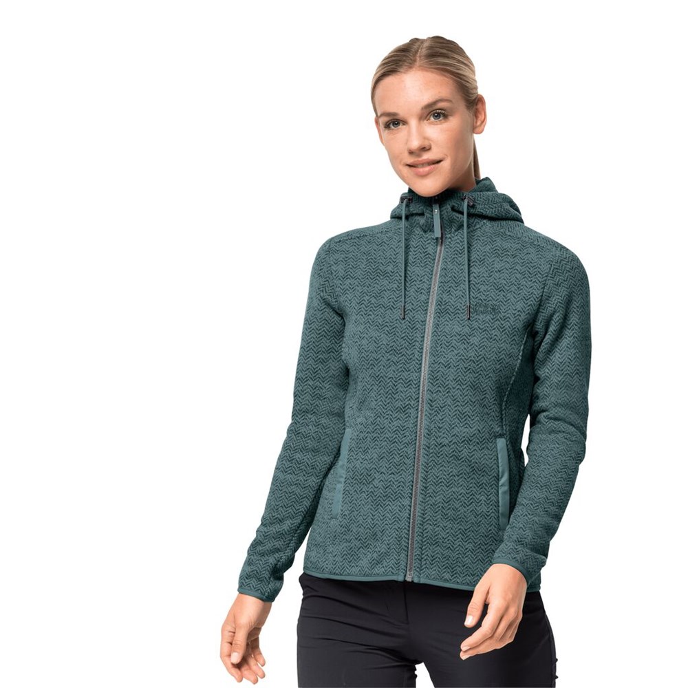 Chaquetas De Lana Jack Wolfskin Patan Hooded Mujer Verdes Claro | LM0893217