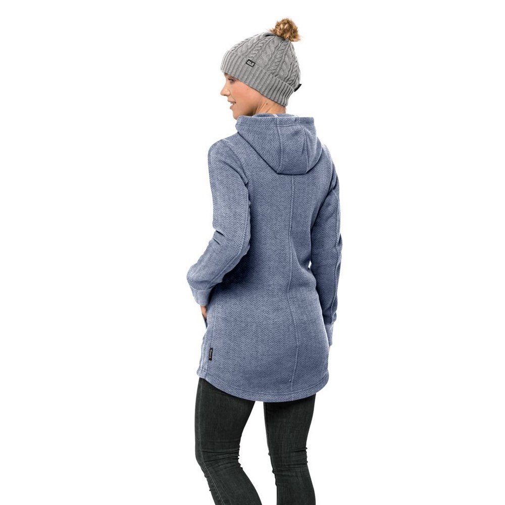 Chaquetas De Lana Jack Wolfskin Patan Long Mujer Azules Azules | UI8425901