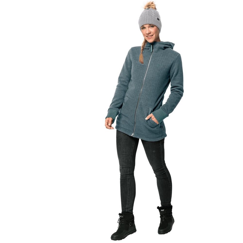 Chaquetas De Lana Jack Wolfskin Patan Long Mujer Verdes Claro | FN3765298