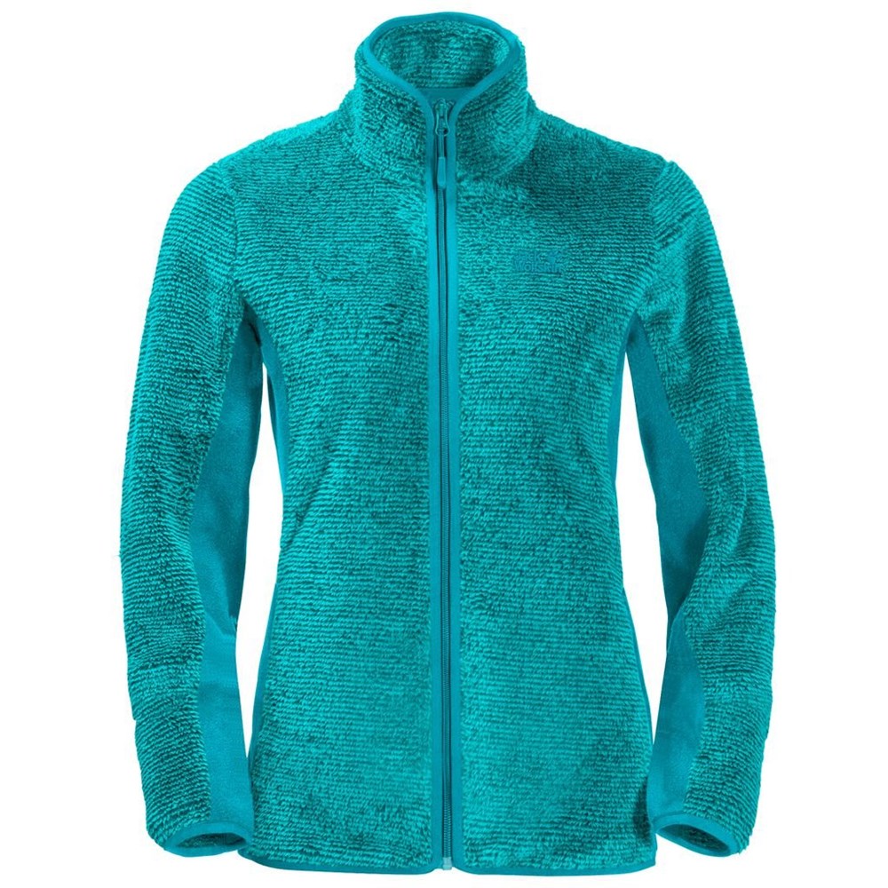 Chaquetas De Lana Jack Wolfskin Pine Leaf Mujer Turquesa Claro | KT2047519